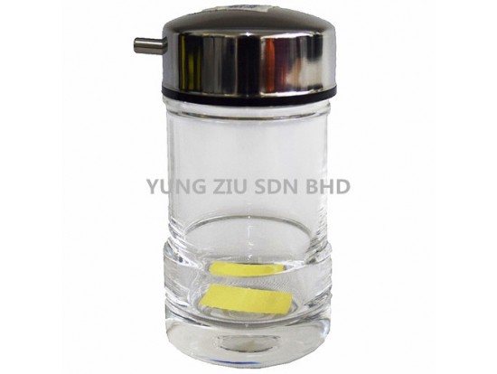 9112#ACRYLIC SEASON SAUSE BOTTLE(STAINLESS STEEL COVER)6.5*12.5CM